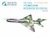 Quinta Studio QD+72242 MiG-21UM 3D-Printed & coloured Interior on decal paper ( KP )( with 3D-printed resin parts ) 1/72